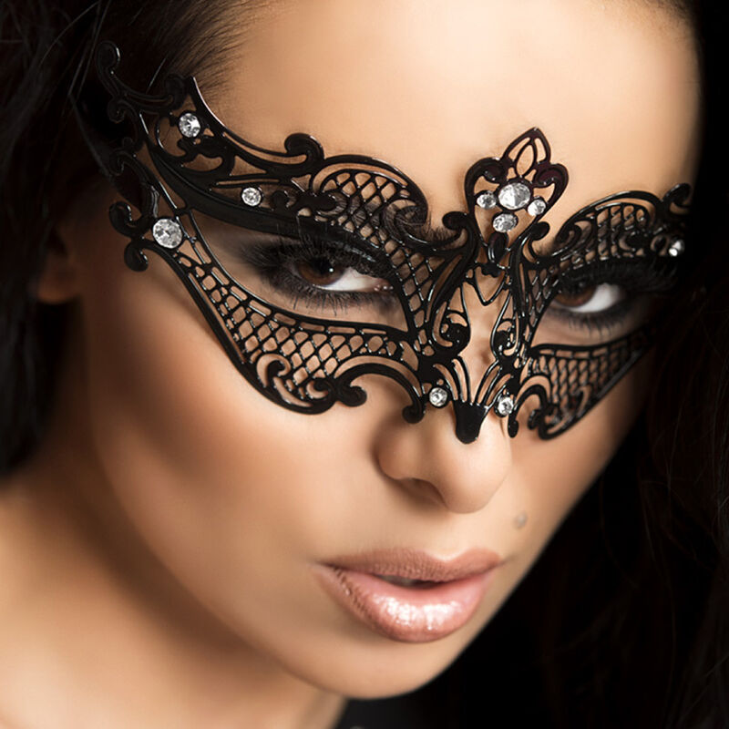 Schwarze Maske CR 3755 – Fetisch, Glamour & Maskenpartys | Secret Pulse Produktansicht und Details