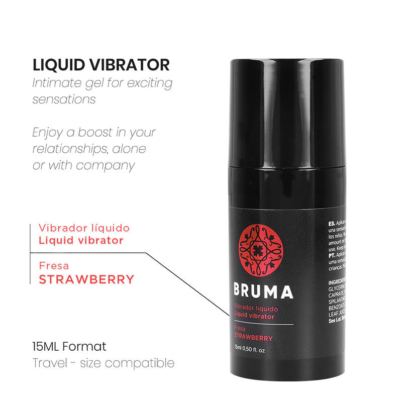 BRUMA - FLÜSSIGER VIBRATOR ULTRA GLEITEND ERDBEERE 15 ML – Gleitgel Bild 3