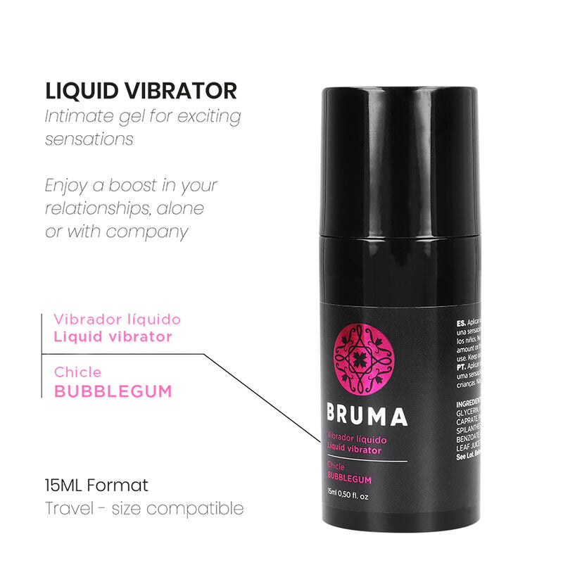 BRUMA - FLÜSSIGER VIBRATOR ULTRA SLIDING BUBBLEGUM 15 ML – Vibrator Bild 4