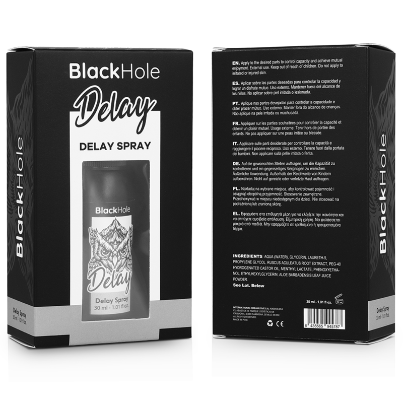 BLACK HOLE - DELAY SPRAY STUDY FORTE 30 ML – Verzögerungsprodukt Bild 7