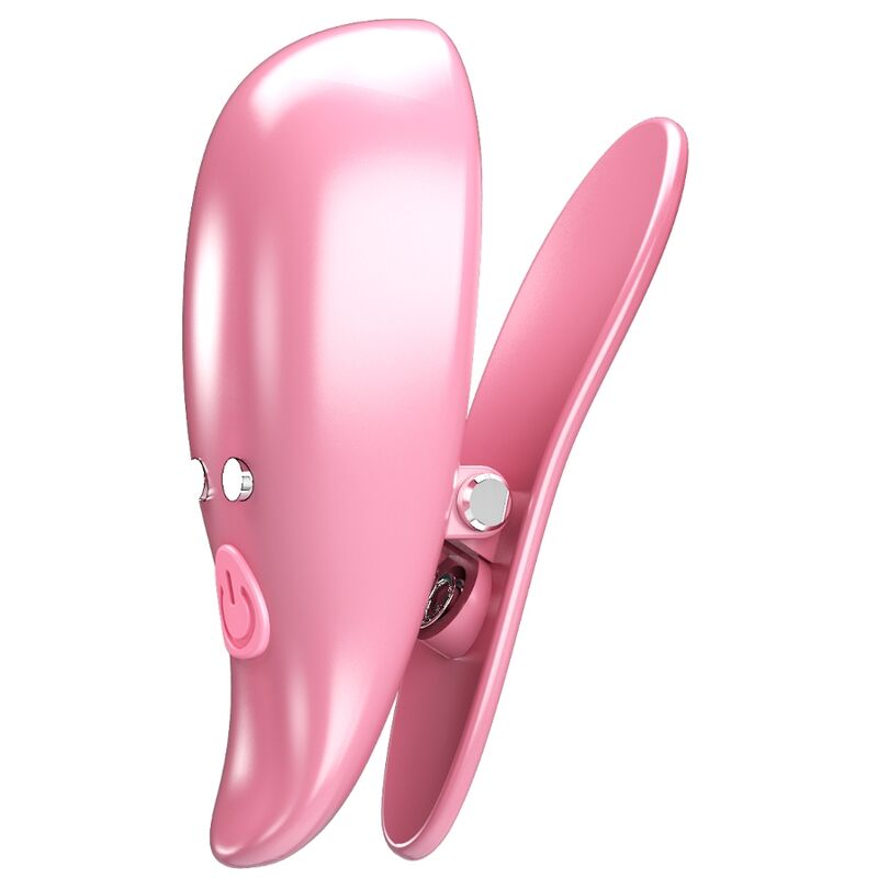PRETTY LOVE - LEAF VIBRIERENDE NIPPELKLEMMEN ROSA – Nippelklemme Bild 3