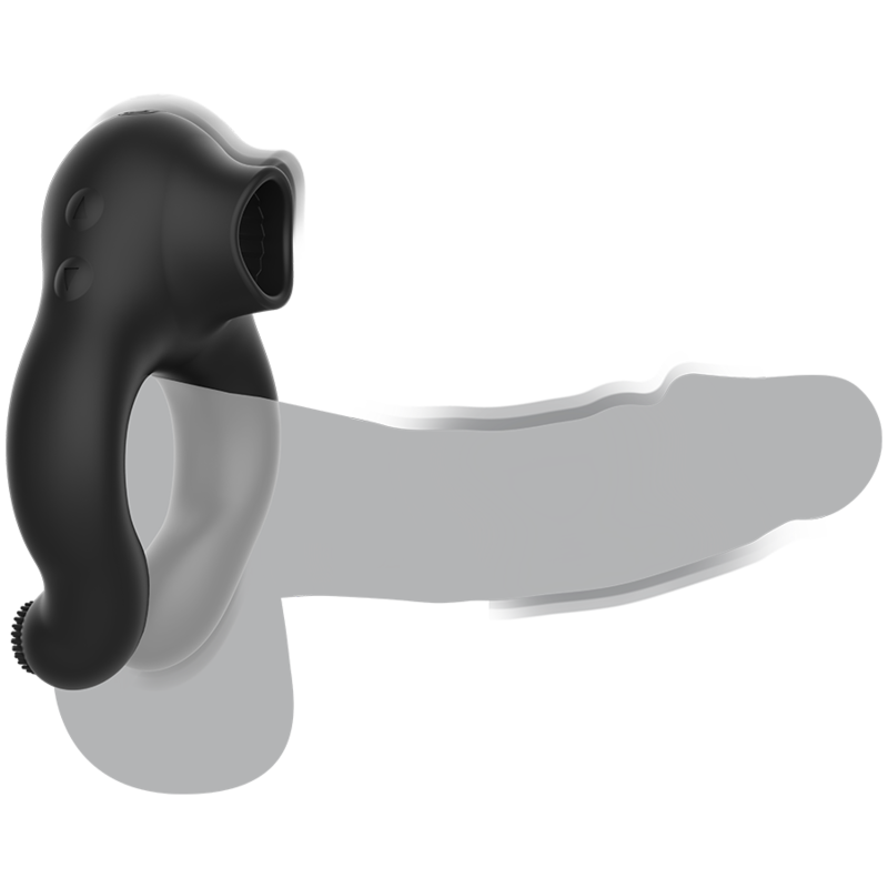 ARMONY - SILIKON-VIBRATORRING 3 MOTOREN WIEDERAUFLADBAR SCHWARZ - GOLD für sinnliche Momente allein oder zu zweit