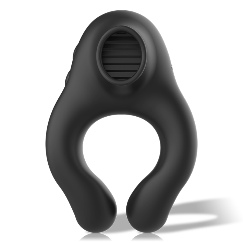 ARMONY - SILIKON-VIBRATORRING 3 MOTOREN WIEDERAUFLADBAR SCHWARZ - GOLD Vibrator diskret online kaufen