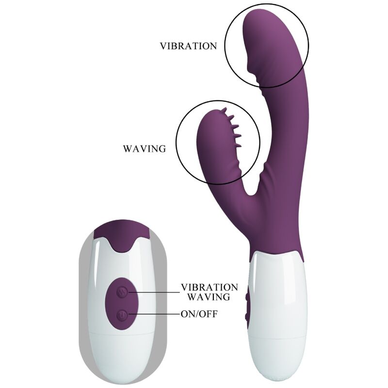 PRETTY LOVE - ANDRE RABBIT VIBRATOR & G-PUNKT-STIMULATOR LILA – Rabbit Vibrator Bild 16