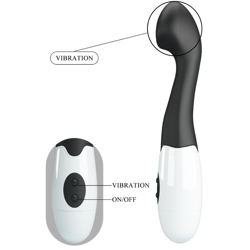 PRETTY LOVE - CHARLES G-SPOT VIBRATOR 30 MODI SCHWARZ – Vibrator Bild 16