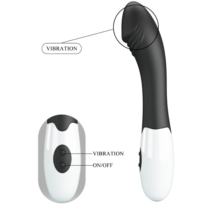 PRETTY LOVE - ELEMENTAL G-SPOT VIBRATOR 30 MODI SCHWARZ – Vibrator Bild 12