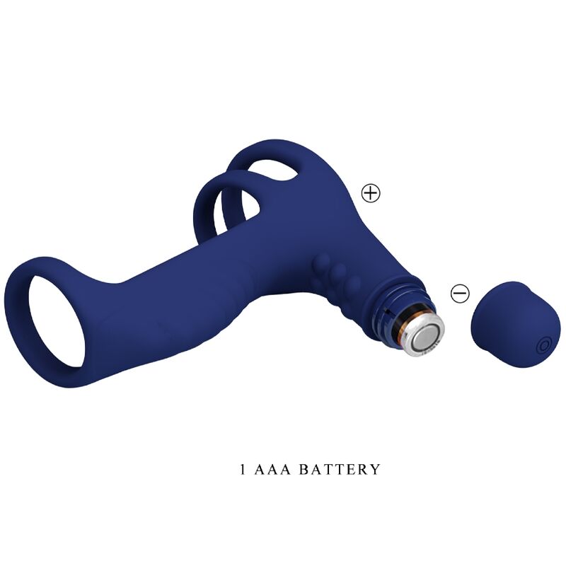 PRETTY LOVE - ELISH VIBRATIONSRING MIT VERLNGERUNG BLAU – Erotik-Zubehör Bild 12