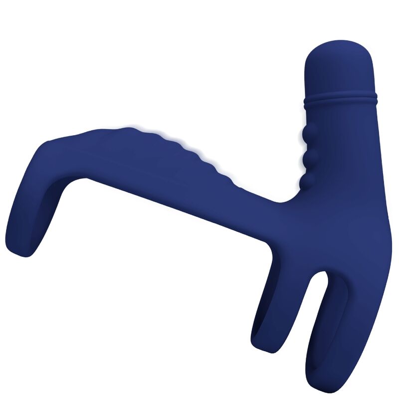 PRETTY LOVE - ELISH VIBRATIONSRING MIT VERLNGERUNG BLAU – Erotik-Zubehör Bild 3