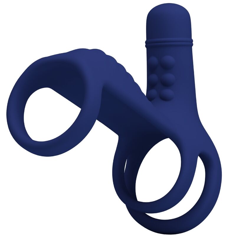 PRETTY LOVE - ELISH VIBRATIONSRING MIT VERLNGERUNG BLAU – Erotik-Zubehör Bild 2