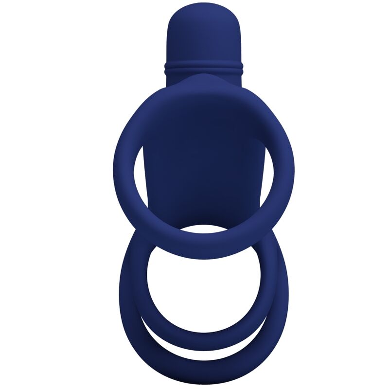 PRETTY LOVE - ELISH VIBRATIONSRING MIT VERLNGERUNG BLAU – Erotik-Zubehör Bild 6