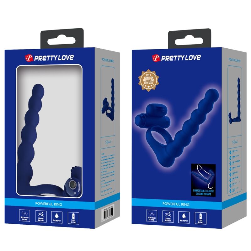 PRETTY LOVE - AJMAL VIBRATIONSRING MIT STECKER BLAU – Erotik-Zubehör Bild 19