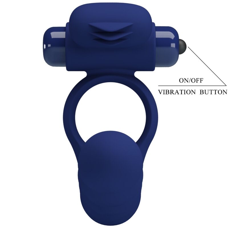 PRETTY LOVE - AJMAL VIBRATIONSRING MIT STECKER BLAU – Erotik-Zubehör Bild 17