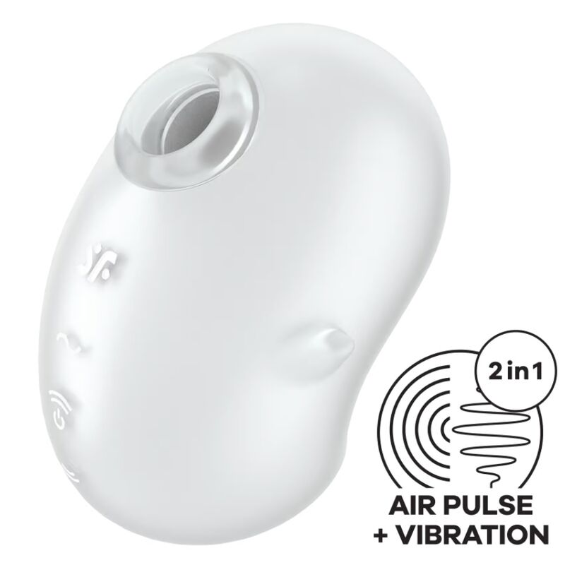 SATISFYER - CUTIE GHOST AUFLEGEVIBRATOR WEISS Produktansicht und Details
