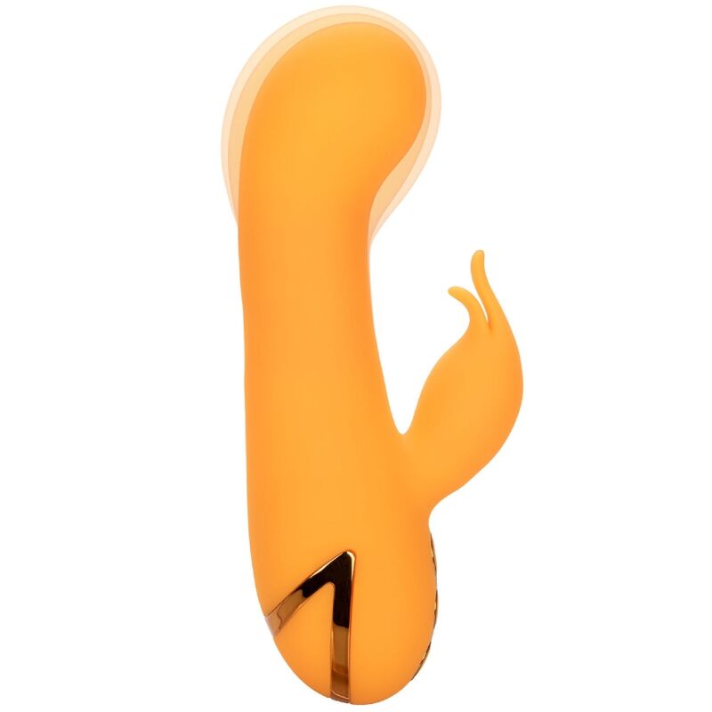 CalExotics Montecito Muse Rabbit Vibrator Orange – Doppelstimulator, 10 Vibrationsfunktionen, USB wiederaufladbar – Rabbit Vibrator Bild 9