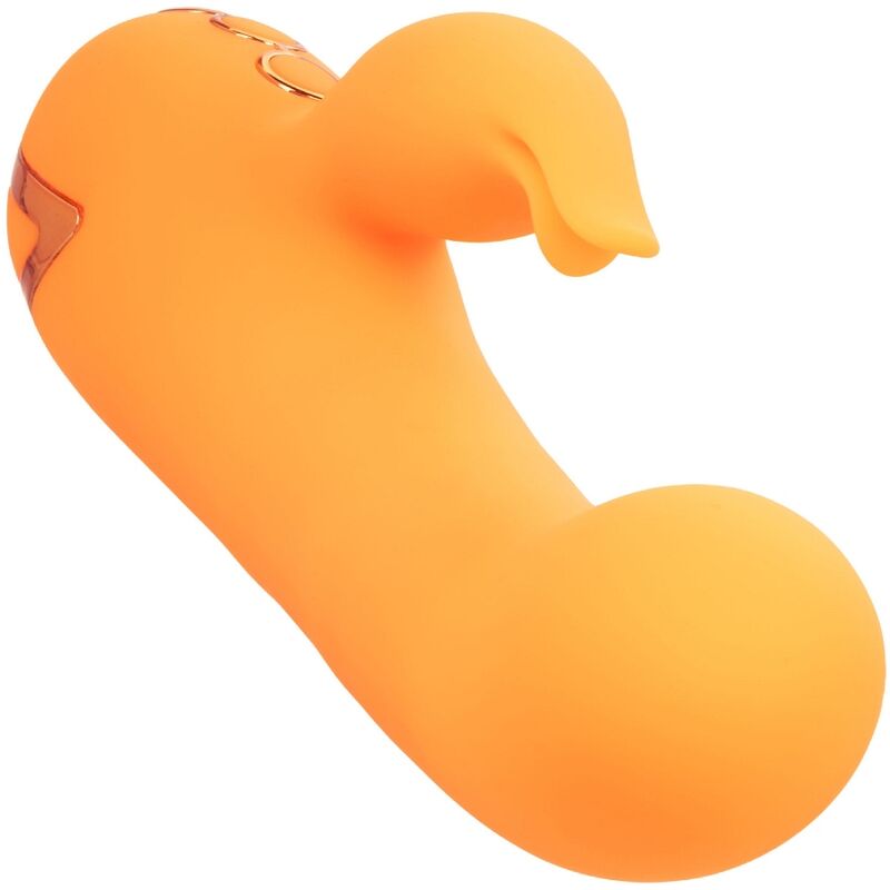 CalExotics Montecito Muse Rabbit Vibrator Orange – Doppelstimulator, 10 Vibrationsfunktionen, USB wiederaufladbar – Rabbit Vibrator Bild 8