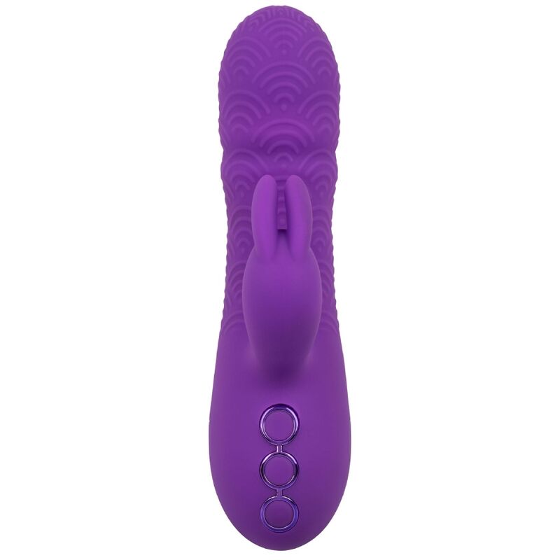 CalExotics Manhattan Beach Marvel Rabbit Vibrator Lila – Doppelmotor, 10 Vibrationsfunktionen, USB wiederaufladbar – Rabbit Vibrator Bild 3