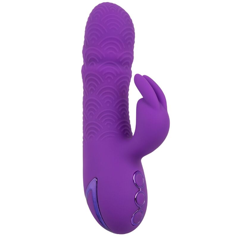 CalExotics Manhattan Beach Marvel Rabbit Vibrator Lila – Doppelmotor, 10 Vibrationsfunktionen, USB wiederaufladbar – Rabbit Vibrator Bild 5