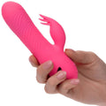 CalExotics Sacramento Sweetie Rabbit Vibrator Pink – Doppelmotor, 10 Vibrationsfunktionen, 3 Rotationsgeschwindigkeiten, USB wiederaufladbar – Rabbit Vibrator Bild 1