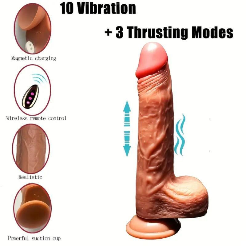ARMONY Realistischer Dildo-Vibrator 22,5 cm | Wärme & Fernbedienung hochwertiges Intimtoy