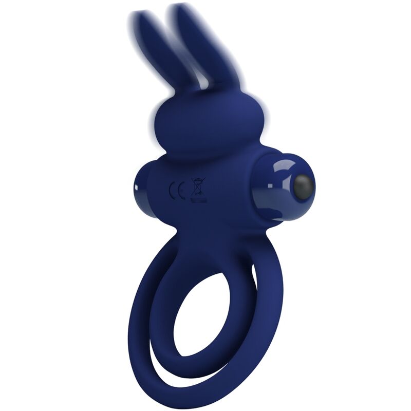 PRETTY LOVE - DAREY DOPPELTER VIBRATIONSRING KANINCHEN BLAU – Erotik-Zubehör Bild 10