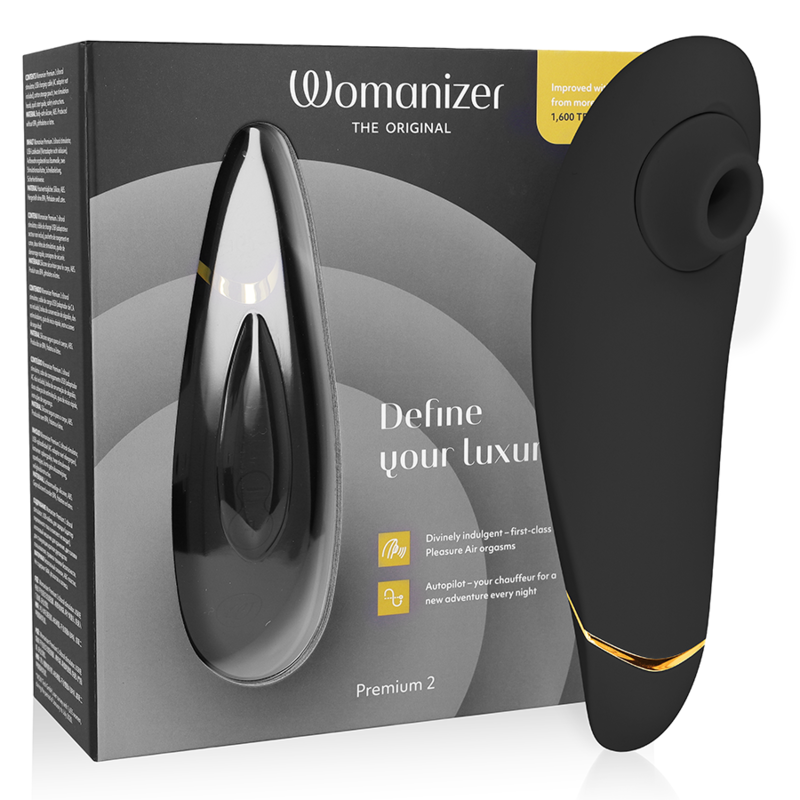 WOMANIZER - PREMIUM 2 KLITORALSTIMULATOR SCHWARZ Klitorisstimulator diskret online kaufen