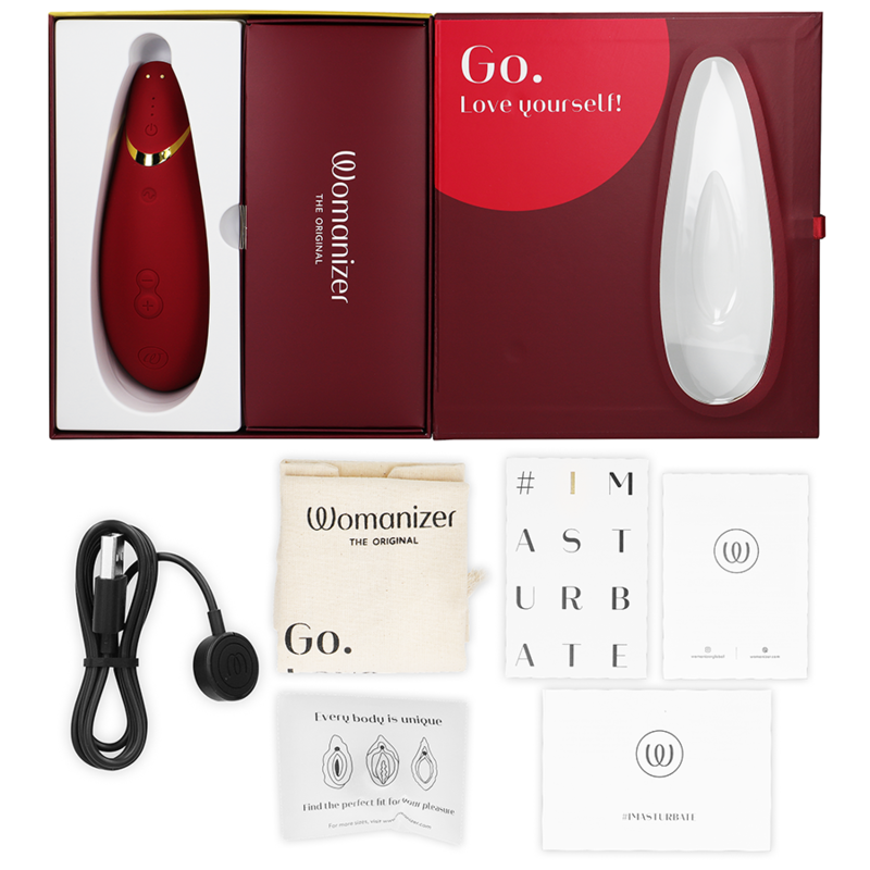 WOMANIZER - PREMIUM 2 KLITORALSTIMULATOR BORDEAUX Klitorisstimulator diskret online kaufen