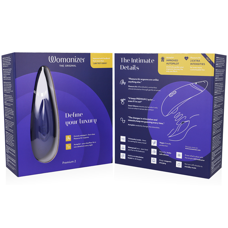 WOMANIZER - PREMIUM 2 KLITORALSTIMULATOR BLAUBEERE für intensive Stimulation und Self-Love