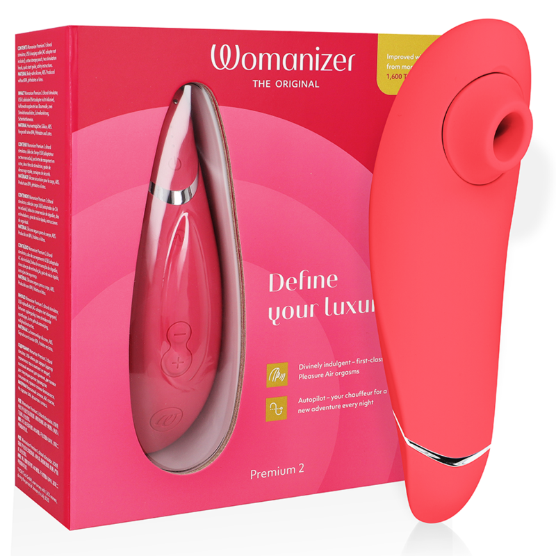 Womanizer Premium 2 Klitorisstimulator – 14 Stufen, Smart Silence, wasserdicht Klitorisstimulator diskret online kaufen