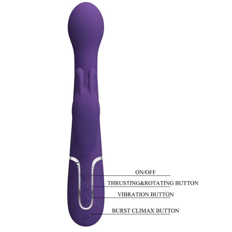 PRETTY LOVE - DEJON RABBIT VIBRATOR 3 IN 1 MULTIFUNKTIONS-LILA – Rabbit Vibrator Bild 18