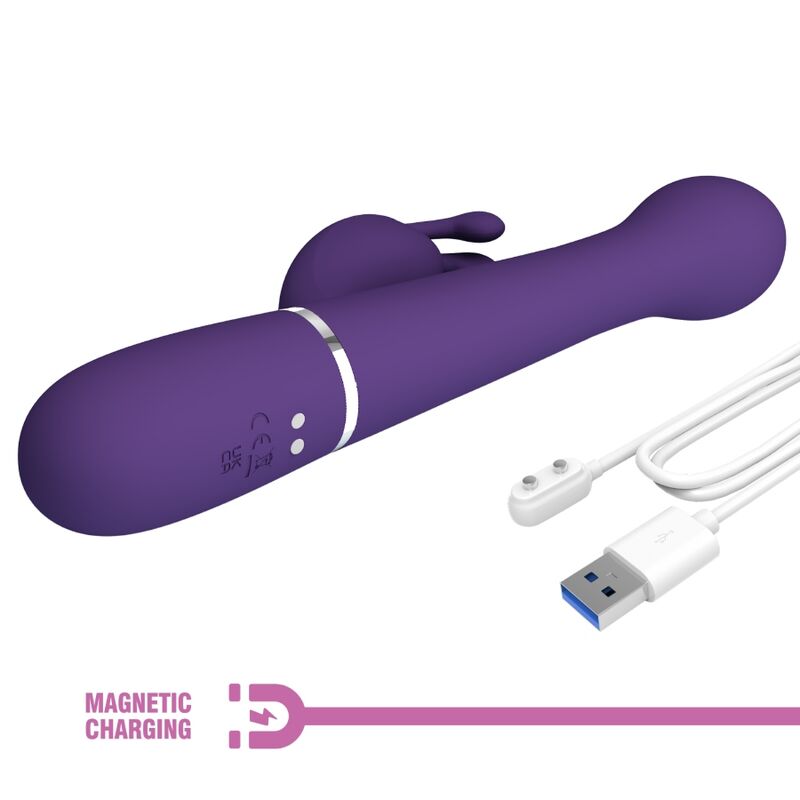 PRETTY LOVE - DEJON RABBIT VIBRATOR 3 IN 1 MULTIFUNKTIONS-LILA – Rabbit Vibrator Bild 19