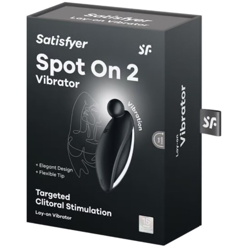 SATISFYER Spot On 2 Auflegevibrator Schwarz – 12 Vibrationsprogramme & Präzision | Secret Pulse hochwertiges Sextoy bei Secret Pulse