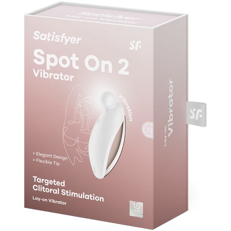 SATISFYER Spot On 2 Auflegevibrator Weiß – 12 Vibrationsprogramme & Präzision | Secret Pulse für sinnliche Momente allein oder zu zweit