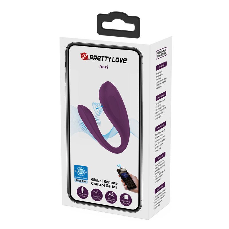 PRETTY LOVE - AARI LILA KLITORIS-MASSAGEGERÄT KOSTENLOSE APP hochwertiges Sextoy bei Secret Pulse