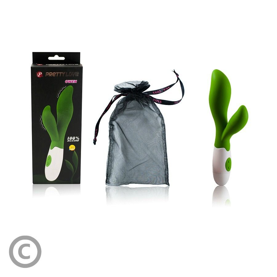 Pretty Love Flirtation Owen – Ergonomischer Vibrator mit 30 Vibrationsimpulsen aus Silikon für intensive Stimulation und Self-Love