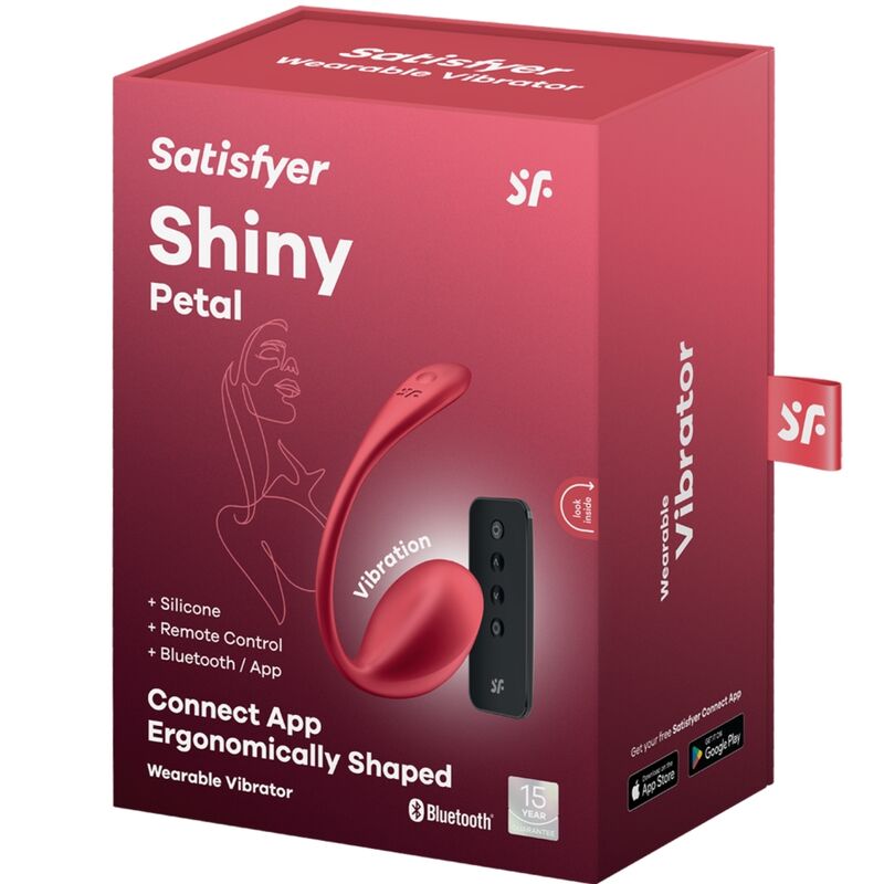 SATISFYER - SHINY PETAL G POINT FERNBEDIENUNGS STIMULATOR ROT KOSTENLOSE APP – Klitorisstimulator Bild 13