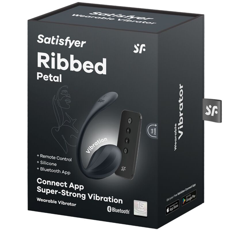 Satisfyer Ribbed Petal G-Punkt Stimulator Schwarz – App & Fernbedienung, wasserdicht – Klitorisstimulator Bild 14