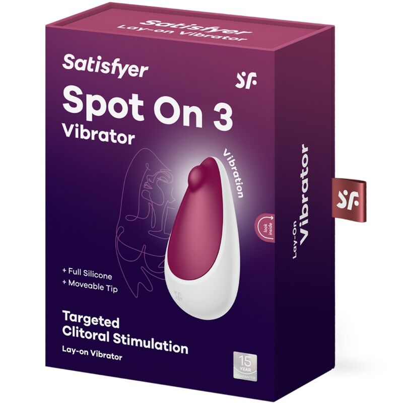 SATISFYER - SPOT ON 3 BERRY KLITORI STIMULATOR für sinnliche Momente allein oder zu zweit
