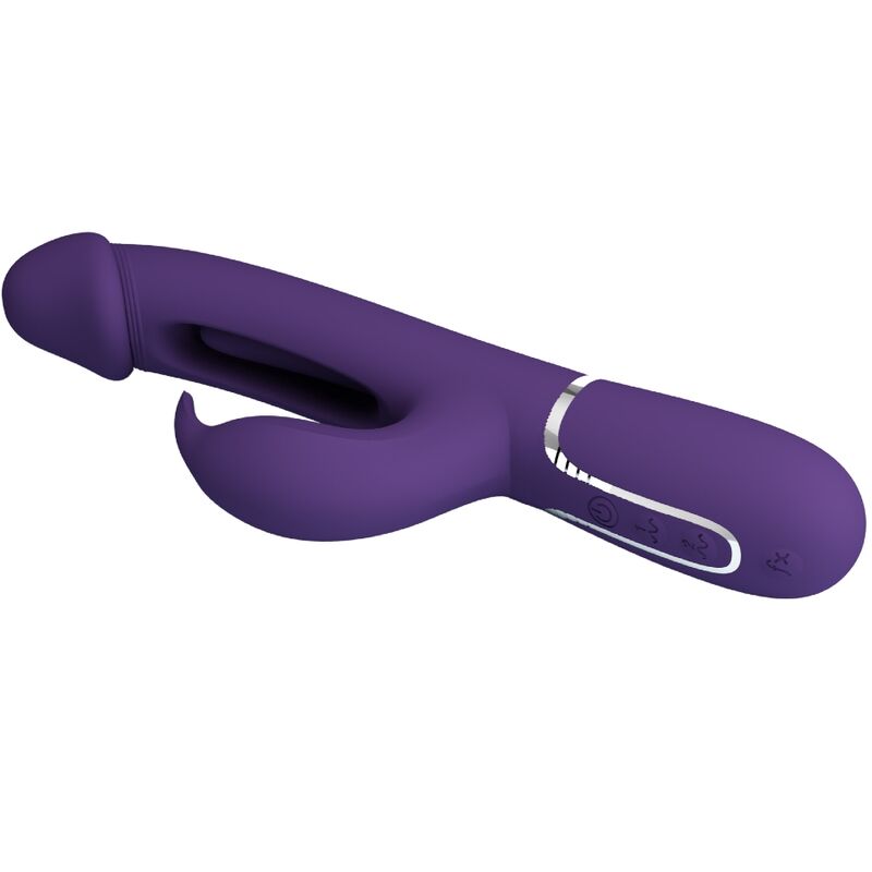 PRETTY LOVE - KAMPAS RABBIT 3 IN 1 MULTIFUNKTIONSVIBRATOR MIT ZUNGE VIOLETT – Rabbit Vibrator Bild 7