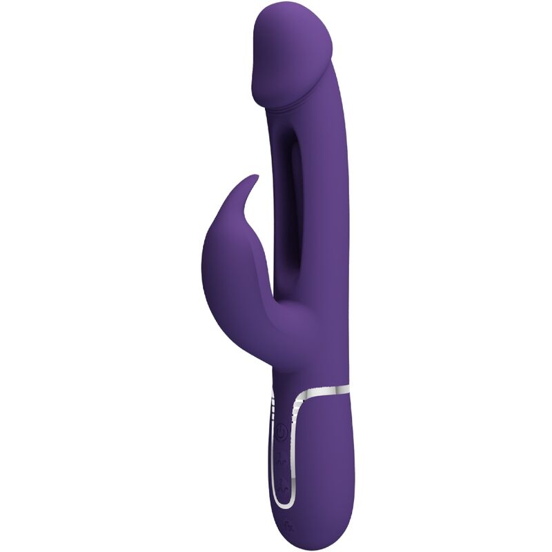 PRETTY LOVE - KAMPAS RABBIT 3 IN 1 MULTIFUNKTIONSVIBRATOR MIT ZUNGE VIOLETT – Rabbit Vibrator Bild 4
