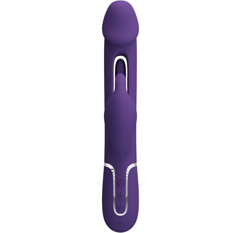 PRETTY LOVE - KAMPAS RABBIT 3 IN 1 MULTIFUNKTIONSVIBRATOR MIT ZUNGE VIOLETT – Rabbit Vibrator Bild 6