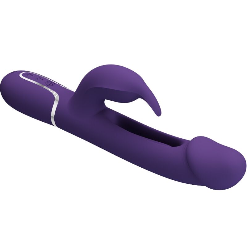 PRETTY LOVE - KAMPAS RABBIT 3 IN 1 MULTIFUNKTIONSVIBRATOR MIT ZUNGE VIOLETT – Rabbit Vibrator Bild 9