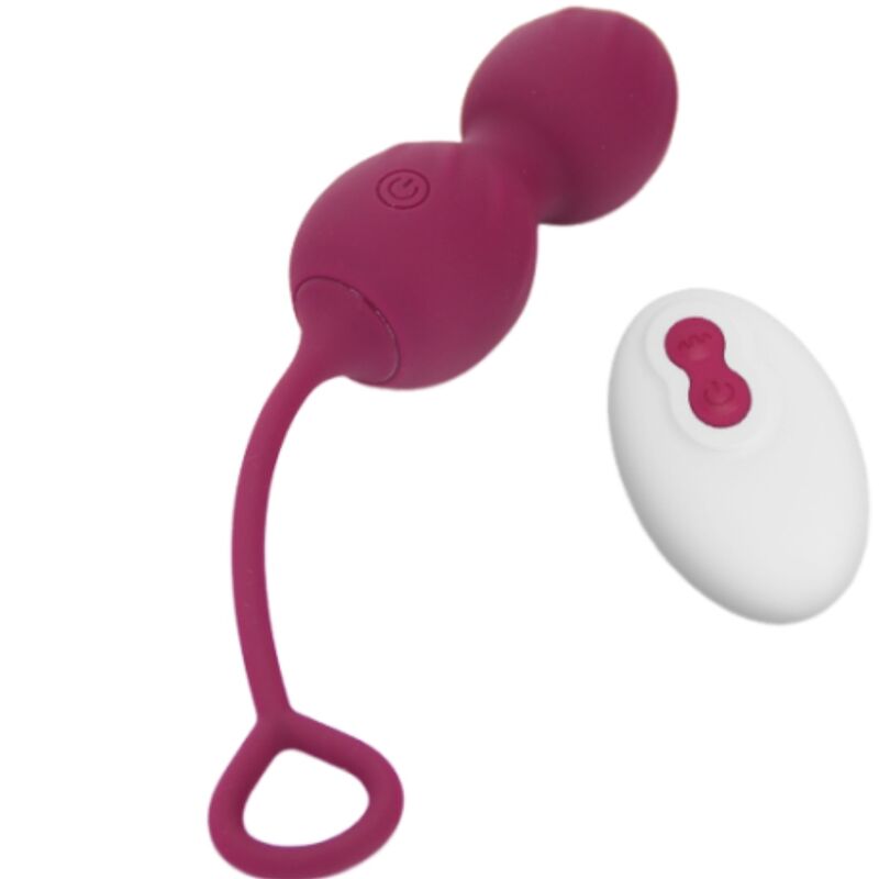 ARMONY - BLOSSOMS VAGINAL HANTEL VIBRATION FERNBEDIENUNG 10 VIBRATIONEN DUNKELROT bei Secret Pulse im Erotikshop