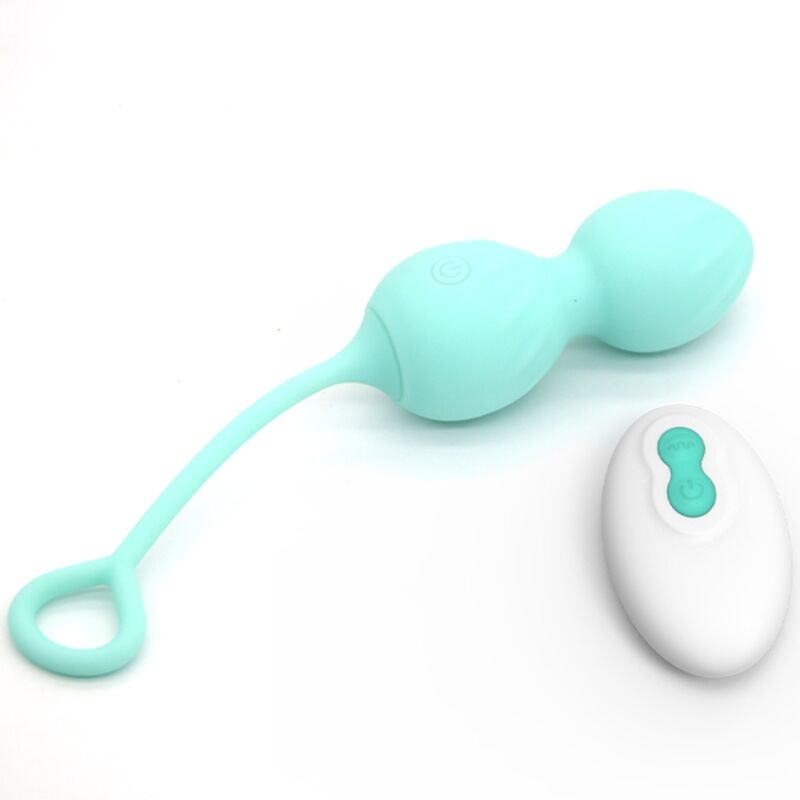 ARMONY - BLOSSOMS VAGINAL HANTEL VIBRATION FERNBEDIENUNG 10 VIBRATIONEN GRÜN – automatischer Masturbator Bild 2