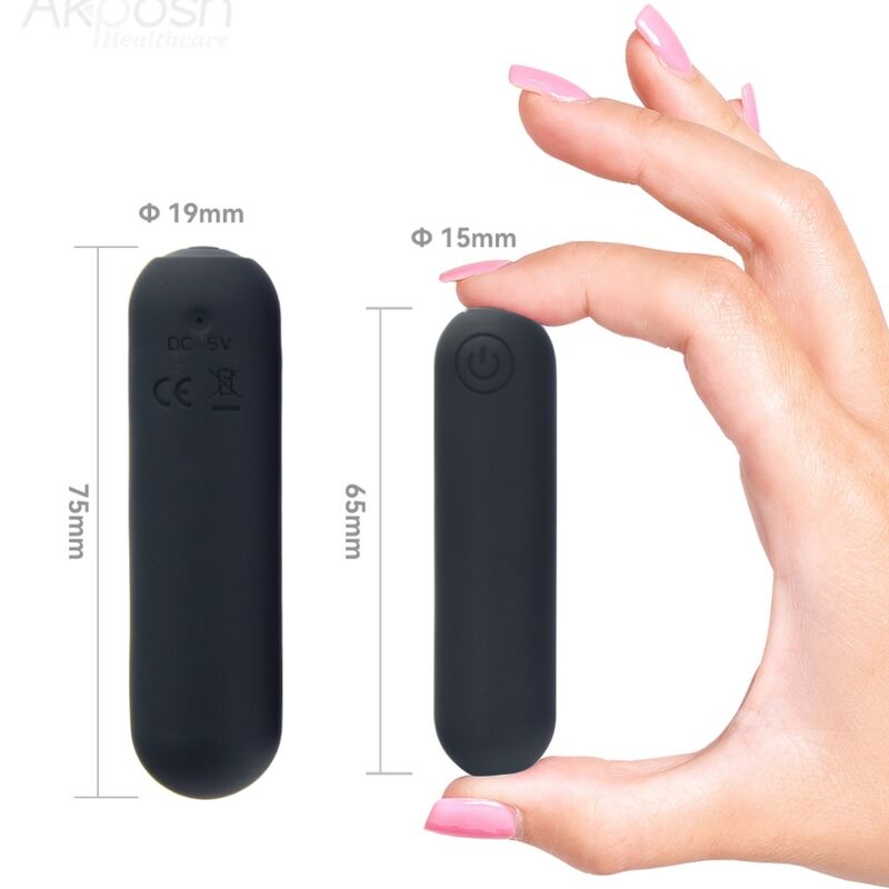 ARMONY -SPLASH HEHE VIBRATOR BULLET SILIKON 10 VIBRATIONEN 65 X 15 CM SCHWARZ – Vibrator Bild 9