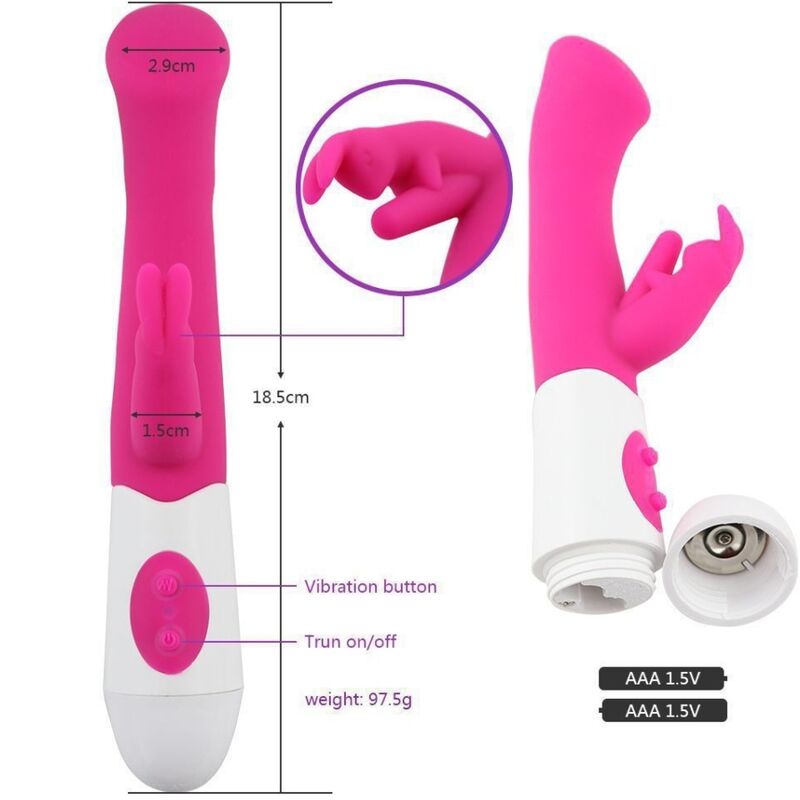 Armony Rabbit Vibrator & G-Punkt Stimulator – 10 Vibrationsgeschwindigkeiten, Rosa, wasserdicht – Rabbit Vibrator Bild 16