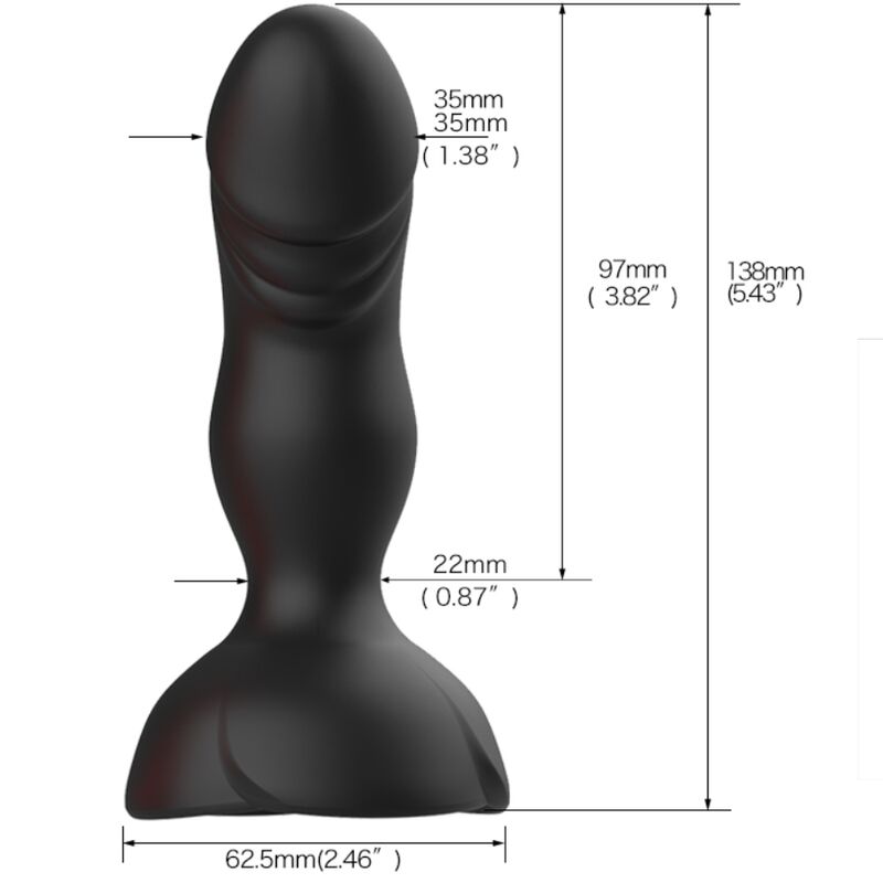 ARMONY - EXTREME A BLOOM ROSE VIBRATOR & ANALSTECKER FERNBEDIENUNG SCHWARZ Anal-Toy diskret online kaufen