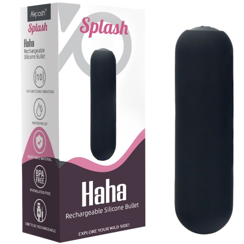 ARMONY Splash Haha Bullet Vibrator Schwarz | 10 Vibrationsmodi – Vibrator Bild 11