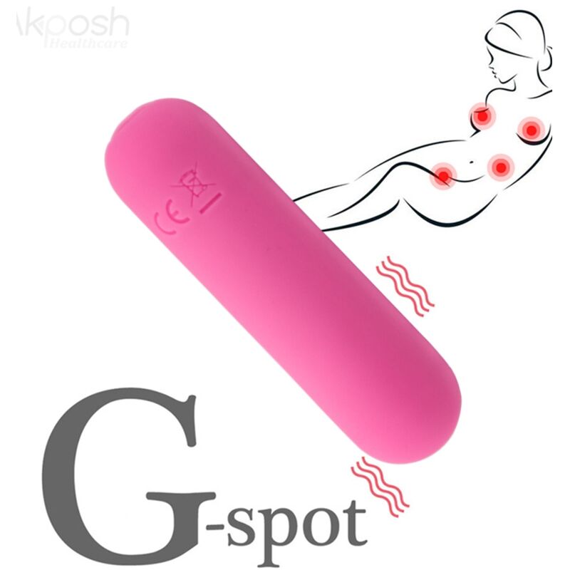 ARMONY - SPLASH HAHA VIBRATOR BULLET SILIKON 10 VIBRATIONEN 75 X 19 CM ROSA Produktansicht und Details