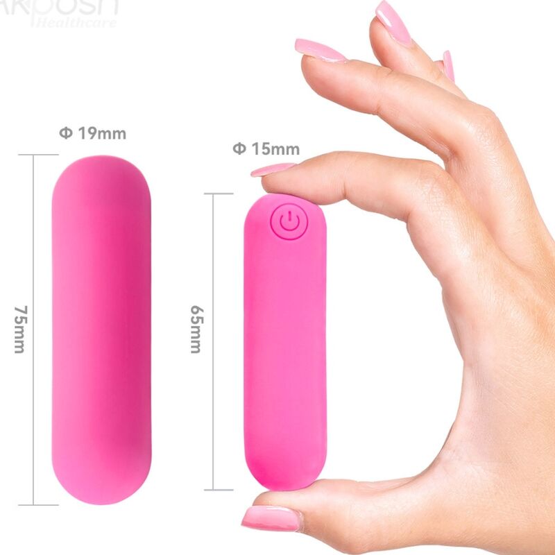 ARMONY - SPLASH HAHA VIBRATOR BULLET SILIKON 10 VIBRATIONEN 75 X 19 CM ROSA für intensive Stimulation und Self-Love