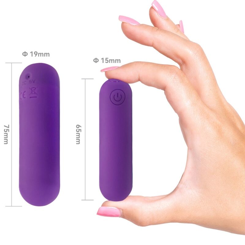 ARMONY - SPLASH HAHA VIBRATOR BULLET SILIKON 10 VIBRATIONEN 75 X 19 CM LILA für intensive Stimulation und Self-Love